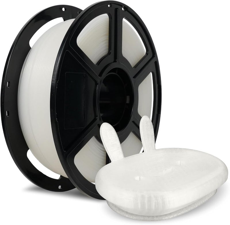 FLASHFORGE Rapid PETG Filament 1.75mm Natural, Max 600mm/s High Speed Printing, 3D Printer Filament 1kg Spool, Dimensional Accuracy +/- 0.02mm, Fits Most 3D Printers - Image 1